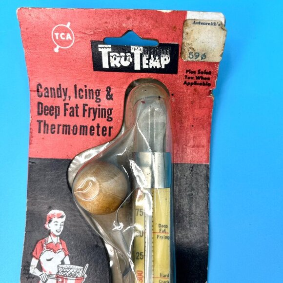 NIP VINTAGE TRU-TEMP CANDY ICING DEEP FAT FRYING THERMOMETER Model 241 - Picture 3 of 6